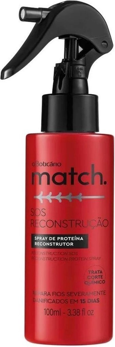 Match SOS Reconstrução Spray de Proteína, 100ml
