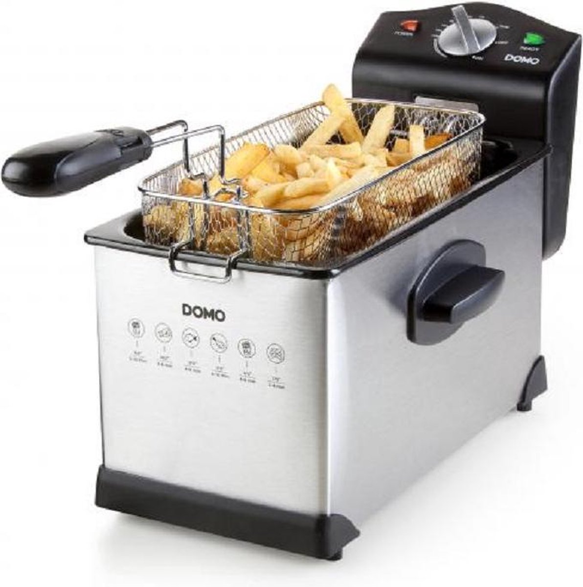 DOMO DO514FR Friteuse - 3 L - 2000 Watt