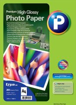 Printec Fotopapier - Premium High Glossy - 20 vellen - A4 - 255 gram per m²