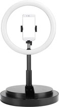 Ring lamp - Light Live Beauty - (Zwart) Tafelmodel voor smartphone (fotostudio en beauty licht)