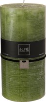 J-Line Cilinderkaars Stompkaars Gras Xxl Cm-140U Set van 6 Stuks