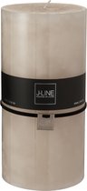 J-Line Cilinderkaars Stompkaars Zand Xxl Cm-140U Set van 6 Stuks
