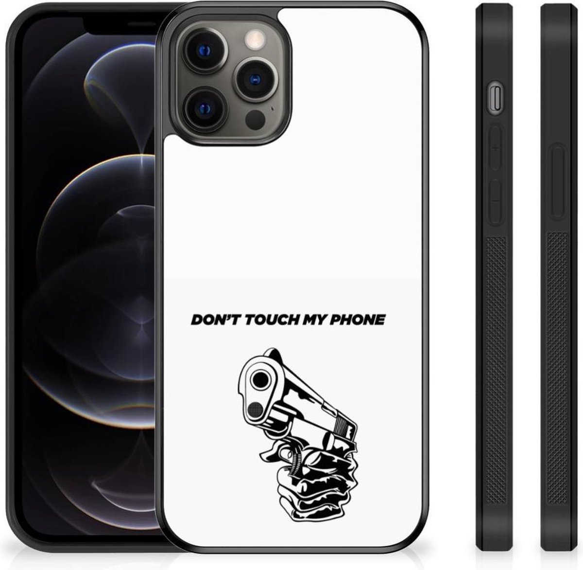 iPhone 12 Pro Max TPU Hoesje Gun Don't Touch My Phone