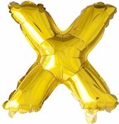 ballon letter X 16 inch 40 cm rosegoud, zilver of goud