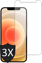 Screenprotector geschikt voor iPhone 12 Pro Max - 3x Glas Screen Protector