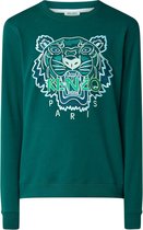 Kenzo Tiger Sweater Groen Maat L