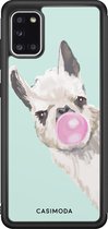 Samsung A31 hoesje - Retro lama | Samsung Galaxy A31 case | Hardcase backcover zwart