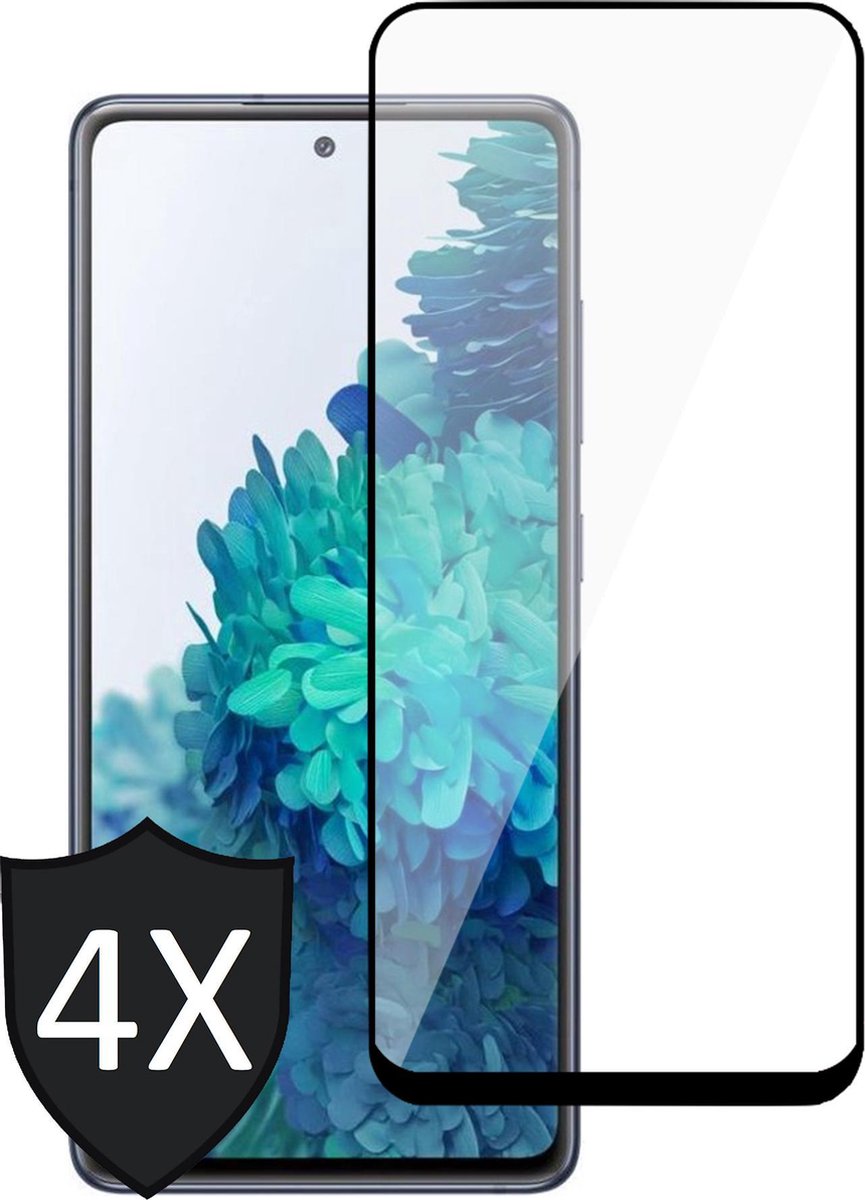 Screenprotector geschikt voor Samsung S20 FE - 4x Glas Full Screen Protector