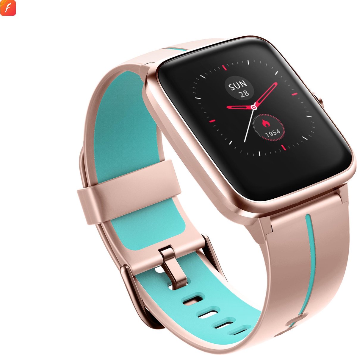 VeryFit Smartwatch Pro 3 Roze/Blauw Dames Met GPS Hartslag