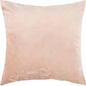 Luxe sierkussen velours licht roze - 50 x 50 cm - polyester - wonen - interieur - woonaccessoires