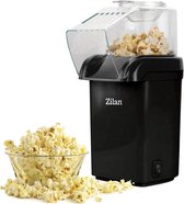 Popcornmachine Hetelucht 1200W – Popcorn Maker zonder Olie – 2L – BPA-vrij – Anti-aanbak – Zwart – Zilan ZLN8045
