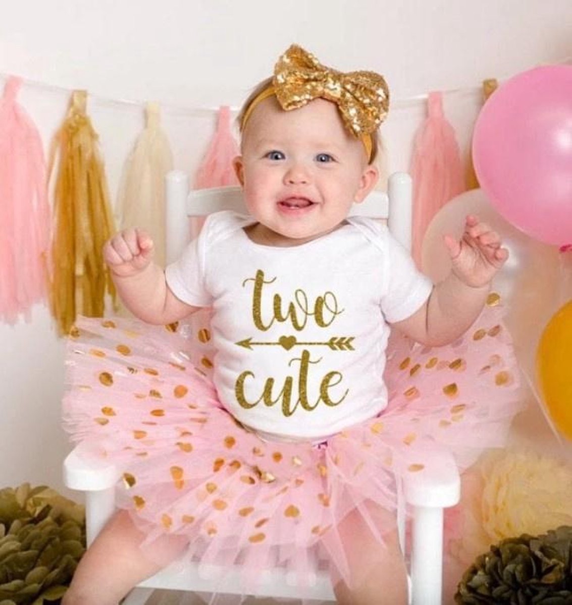 Verjaardag Outfit // Shabby Chic // Shabby Chic Outfit // Cake Smash Outfit // Baby Meisje Eerste Verjaardag // Eerste Verjaardag Outfit Kleding Meisjeskleding Babykleding voor meisjes Kledingsets 