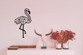 Houten Flamingo - Geometrische muurdecoratie