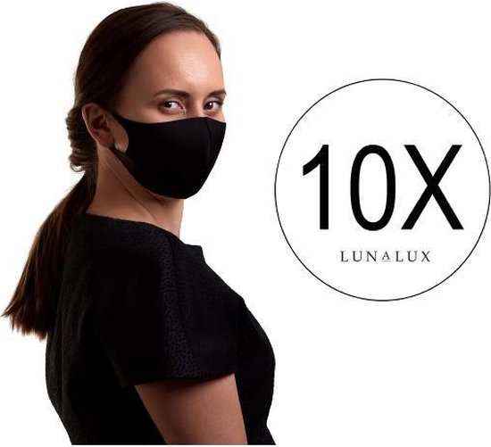 Dijk Nat Gehoorzaamheid Mondkapje wasbaar 10 stuks - zwart - herbruikbaar - mondmasker -  mondbescherming - 10... | bol.com