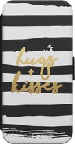 iPhone 8 / 7 bookcase leer hoesje hoesje - Hugs & kisses