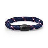 Touw armband Galeara NAU met magnetische sluiting Blauw 21.5cm heren en dames