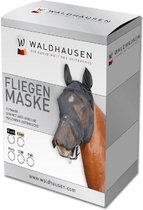 Waldhausen Luxe Vliegenmasker Met Oren En Neus Zwart - Anti insect - Cob