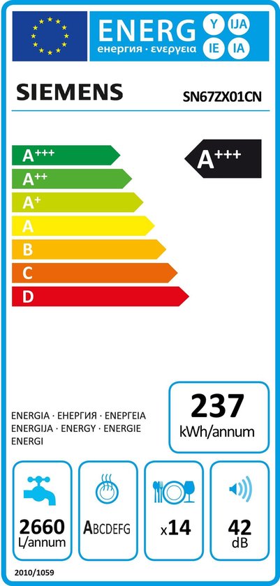Siemens SN67ZX01CN / Volledig geïntegreerd / Nishoogte 81,5 - 87,5 cm