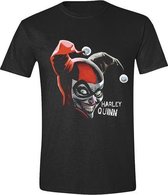 DC Comics - Harley Quinn Smile Mannen T-Shirt - Zwart - S