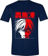 My Hero Academia - Todoroki Mannen T-Shirt - Blauw - XXL