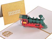 Popcards cartes pop-up – Locomotive Train NS locomotive à vapeur train wagon railrunner pension carte pop-up carte de vœux 3D