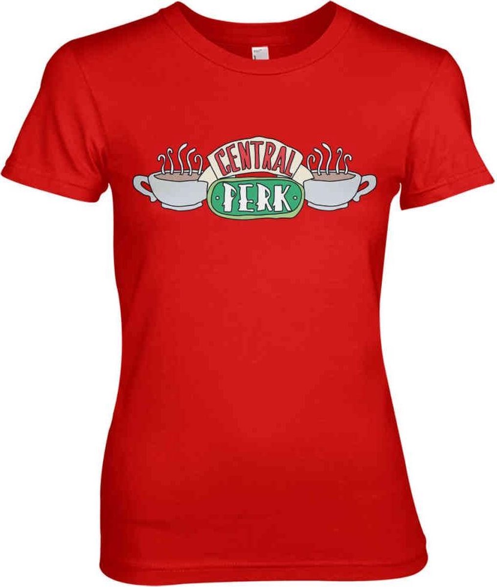 Friends Dames Tshirt -S- Central Perk Rood