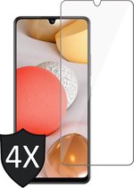 Screenprotector geschikt voor Samsung Galaxy A42 - 4x Glas Screen Protector
