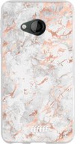 HTC U Play Hoesje Transparant TPU Case - Peachy Marble #ffffff