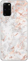 Samsung Galaxy S20+ Hoesje Transparant TPU Case - Peachy Marble #ffffff