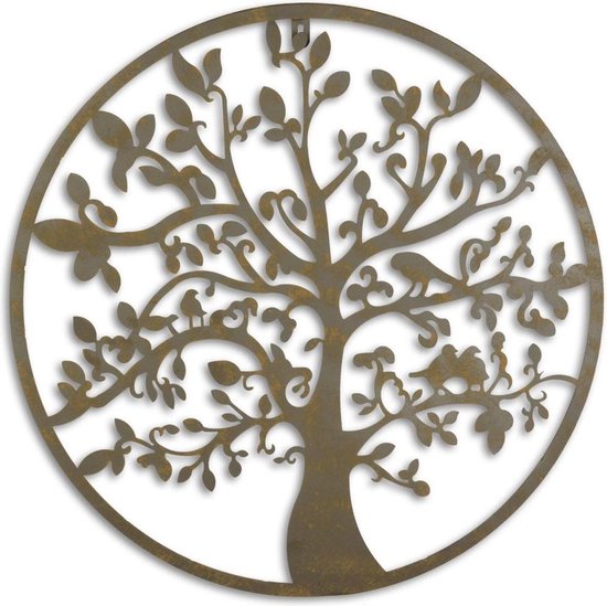 Levensboom - Wanddecoratie metaal - Tree of life - 51 cm diameter