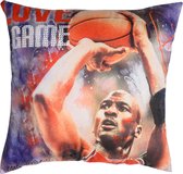 Super Star Kussen Michael Jordan 40 X 40 Cm Polyester Blauw/rood