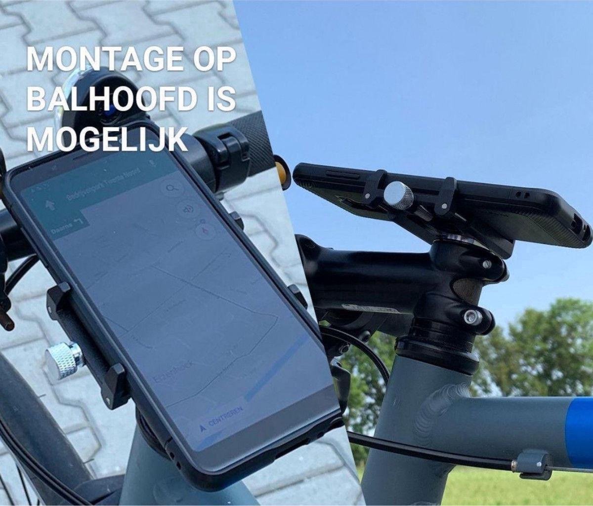 GUB G86 Universele Fiets Telefoonhouder voor Smartphone Zwart