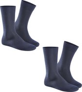 Hudson ONLY 2-PACK-Wool Heren Sokken - Marine - Maat 43/46