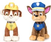 Knuffel - Chase en Rubble Set -  Classic New Style - 19 cm - Cartoon knuffels - Speelgoed voor kinderen