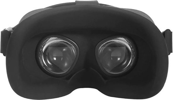 VR Cover Oculus Quest 2 | Siliconen Oogmasker - Kussen - Skin| Zwart |  Bescherming... | bol.com