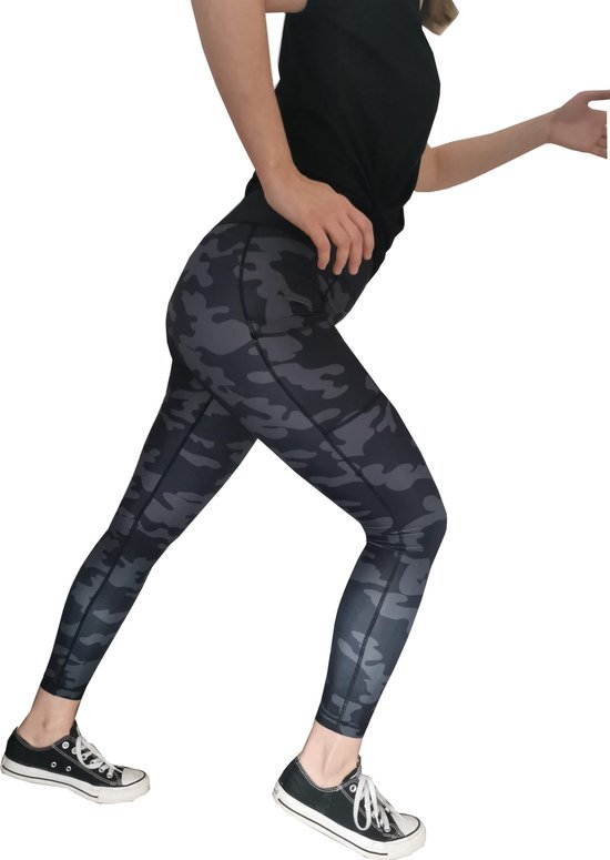 fitness legging - fitness trui - fitness - krachttraining - army - small |  bol.com