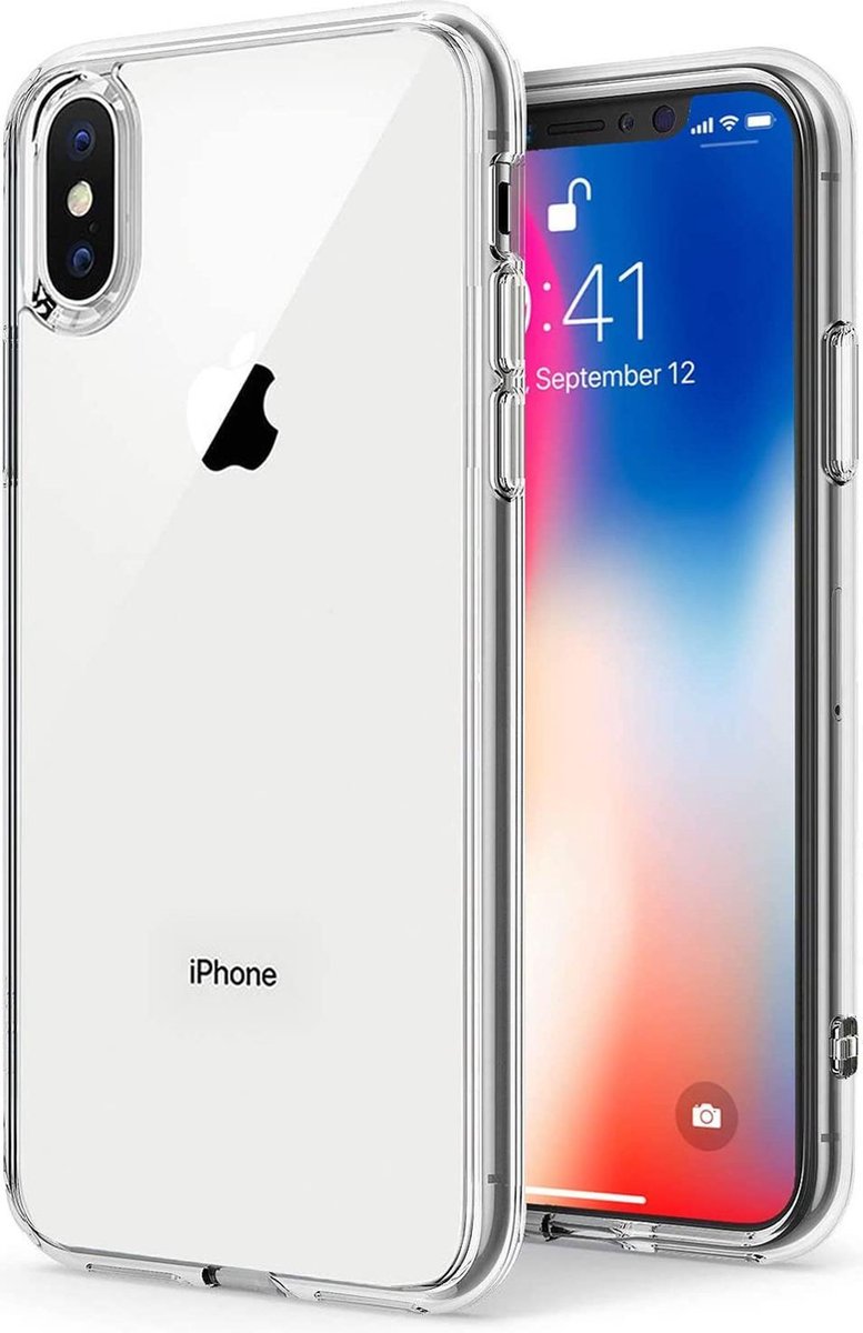 Hoesje geschikt voor iPhone XS Max Hoesje Transparant - Siliconen Hoesje geschikt voor iPhone XS Max - Doorzichtig