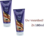Duo-pack: 2x  Andrelon Haarmasker Oil & Care - 180 ml