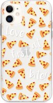 iPhone 12 hoesje TPU Soft Case - Back Cover - Pizza