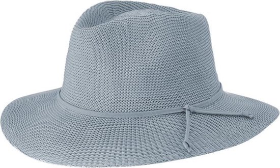 Chapeau de soleil Gilly Fedora pour femme - Chapeau de voyage résistant aux plis - UPF50 + résistant aux UV - Taille: 58cm - Couleur: Seafoam