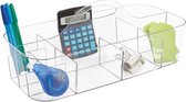 iDesign Badkamer organizer met handvat  - Transparant - Sorteervakken