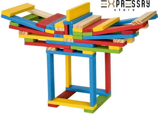 Houten bouwblokkensets (Stapelspel) Leeftijd 1 + KERST ACTIE LEUK VOOR DE KINDEREN. NU BIJ EXPRESSRY STORE
