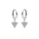 Karma hinged hoops symbool triangle zilver M1907HIN