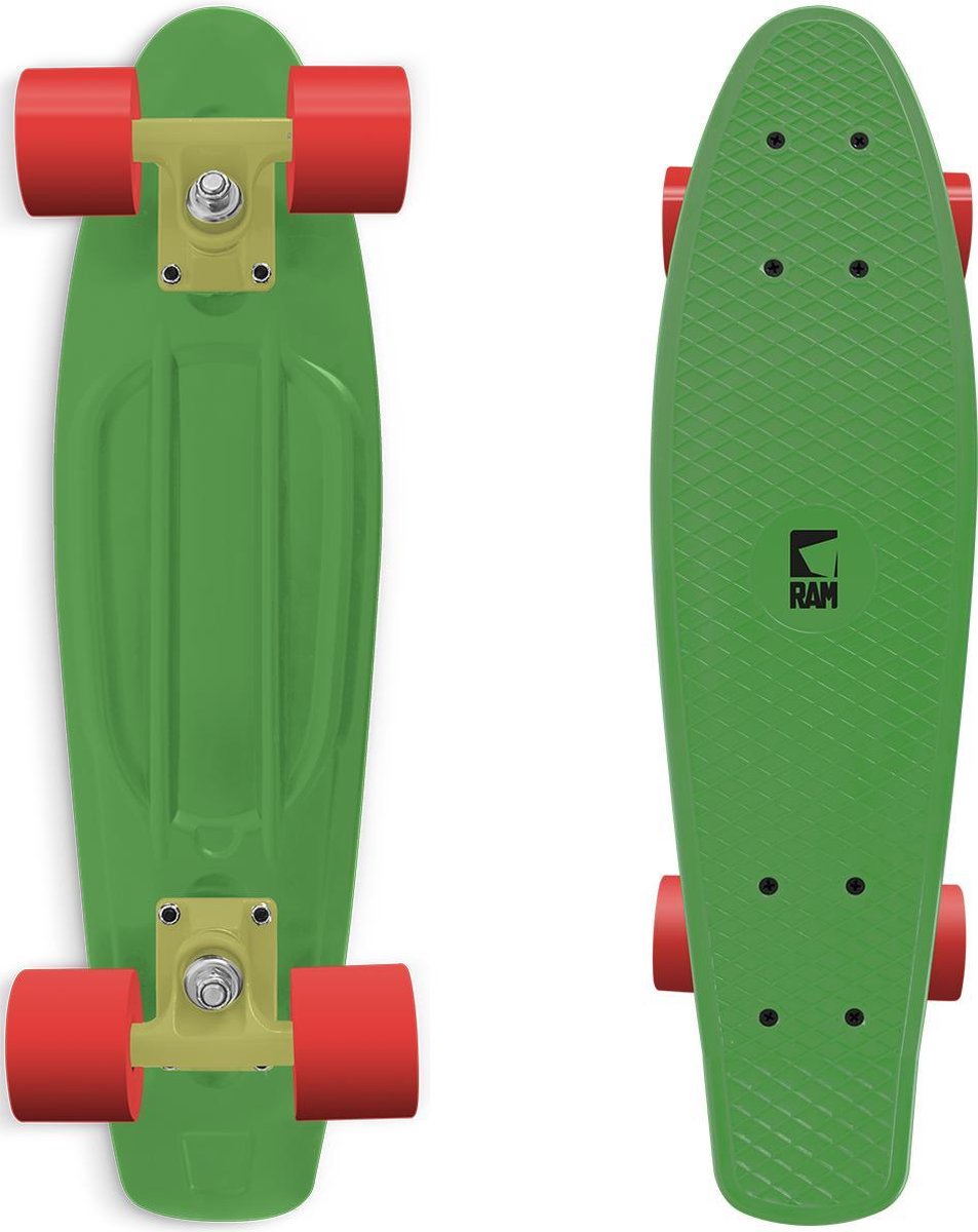Ram - Penny board - Old school 22”- Melon green - Skateboard - Mini Cruiser