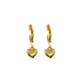 heart earrings - goud