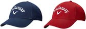 Callaway baseballcaps, Kleuren navy blauw en rood (2 stuks)