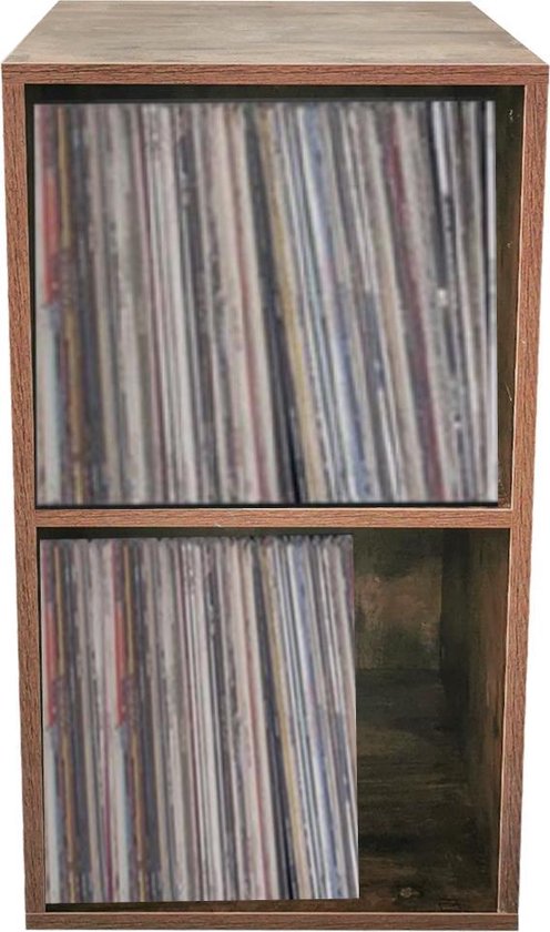 VDD Meuble de rangement vinyle Lp records - rangement disques vinyles lp -  bibliothèque - 3 compartiment : : Cuisine et Maison