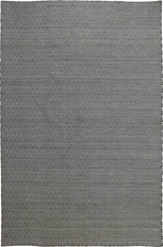 Bellevue Black Vloerkleed - 170x240  - Rechthoek - Buiten,Laagpolig Tapijt - Landelijk - Zwart_wit