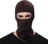Balaclava Casque - Moto Balaclava Undergarments - Chapeau d' hiver Face Mask Masque cou chaud - Brown