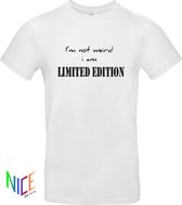 Shirt " Limited edition" maat XS Wit-